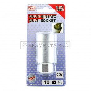 CHIAVE a BUSSOLA UNIVERSALE SVITATUTTO 9-21 MM per SVITARE DADI SPANATI ROVINATI