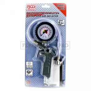 PISTOLA GONFIAGGIO PNEUMATICA PER GOMME AUTO MOTO BICI PNEUMATICI IN ALLUMINIO PRESSOFUSO PROFESSIONALE