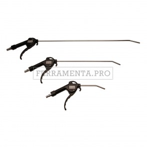 SET 3 PEZZI PISTOLE per ARIA COMPRESSA con TUBO IN METALLO VARIE LUNGHEZZE