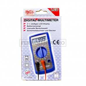 MULTIMETRO TESTER DIGITALE PROFESSIONALE con DISPLAY per MISURARE CORRENTE CONTINUA ALTERNATA RESISTENZA DIODO