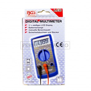 MULTIMETRO TESTER DIGITALE PROFESSIONALE con DISPLAY per MISURARE CORRENTE CONTINUA ALTERNATA RESISTENZA DIODO