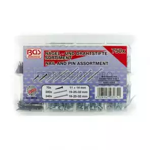 KIT ASSORTIMENTO CHIODI SPINE PUNTINE DA 750 PEZZI PROFESSIONALI