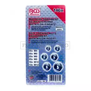 KIT ASSORTIMENTO DADI AUTOBLOCCANTI DA 146 PEZZI PROFESSIONALE