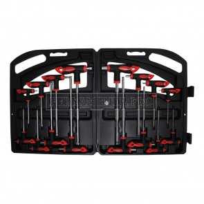 SET KIT 16 PEZZI CHIAVI MASCHIO ESAGONALI e TORX con IMPUGNATURA ANTISCIVOLO