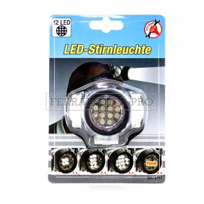 TORCIA a LED da TESTA LUCE FRONTALE da LAVORO LAMPADA PESCA CACCIA SPELEOLOGIA