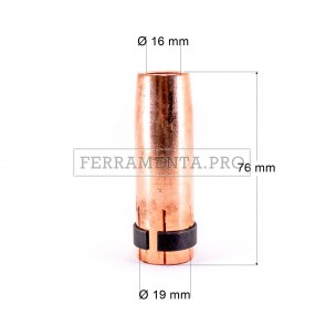 UGELLO GUIDA GAS CONICO RAME per TORCIA SALDATURA MIG 501