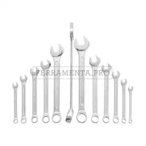 SERIE SET 12 CHIAVI COMBINATE ANELLO FORCHETTA da 6 a 22 mm PROFESSIONALI 