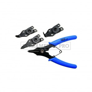 PINZE per ANELLI ELASTICI SEEGER INTERNI ed ESTERNI con PUNTE INTERCAMBIABILI