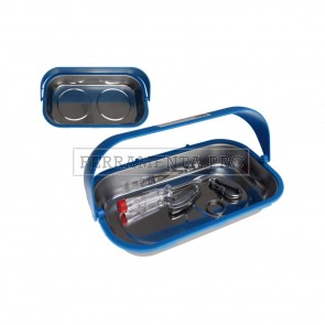 VASSOIO VASCHETTA MAGNETICA in ACCIAO INOX PORTA UTENSILI ATTREZZI con SUPPORTO