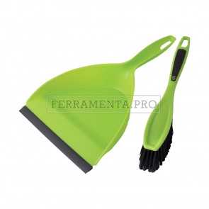 MINI PALETTA con SCOPA SCOPINO in PLASTICA per PULIZIA CASA AUTO OFFICINA