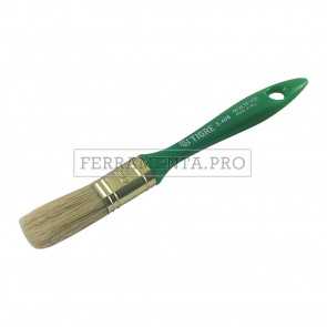 PENNELLO PIATTO PENNELLESSA TRIPLA con MANICO in PLASTICA per SMALTO VERNICE