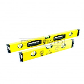 LIVELLA PROFESSIONALE IN ALLUMINIO BOLLE CON 3 FIALE PRECISIONE 0,5 mm/m per EDILIZIA