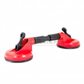 DOPPIA VENTOSA PER SOLLEVAMENTO VETRI LAMIERE PROFESSIONALE 80 Kg DA LAVORO CON MANIGLIA E BLOCCAGGIO