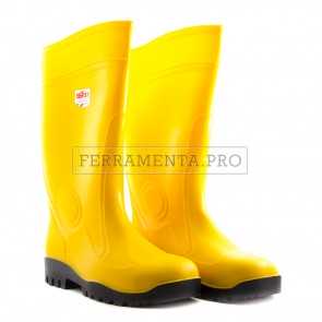 STIVALE ANTINFORTUNISTICO PVC GIALLO ISSA FORT S5 SRC LAVORO EDILIZIA SICUREZZA