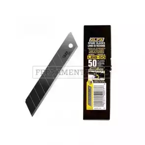 TUBETTO 50 LAME BRUNITE 18mm OLFA LBB-50 RICAMBIO CUTTER TRINCETTO TAGLIERINO