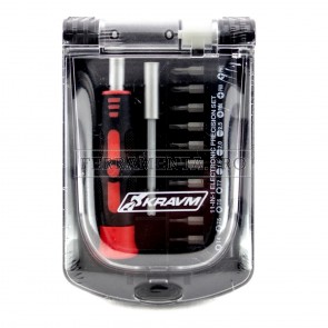 GIRAVITE CACCIAVITE di PRECISIONE con 11 INSERTI TAGLIO CROCE PH TORX TX