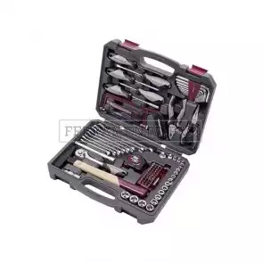 CASSETTA VALIGIA COMPLETA di UTENSILI KIT 96 PZ PORTA ATTREZZI CHIAVI LAVORO