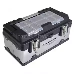 CASSETTA CASSETTIERA VALIGETTA PORTA ATTREZZI KRAFTWERK 40x23x20 cm per LAVORO