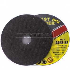 DISCO TAGLIO ULTRASOTTILE INDUSTRIALE ROSVER per SMERIGLIATRICE Ø 125mm