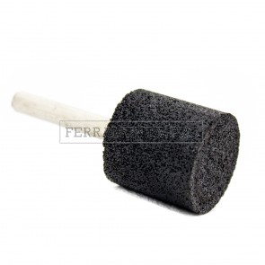 MOLA RUOTA RESINOIDE AL CORINDONE P36 MARRONE con GAMBO CILINDRICA per SGROSSARE TRAPANO DREMEL