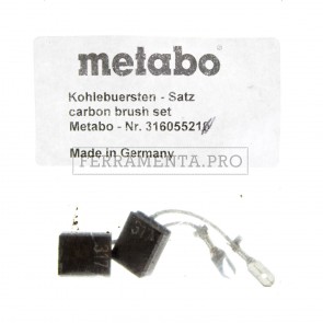 COPPIA CARBONCINI SPAZZOLE ORIGINALI METABO per W WP 9 WA WBA WPB 12 WEA WEV 10