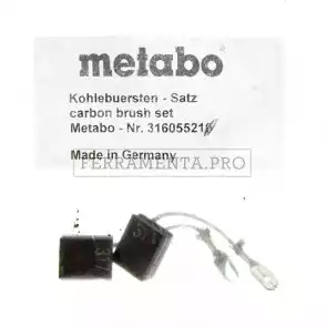 COPPIA CARBONCINI SPAZZOLE ORIGINALI METABO per W WP 9 WA WBA WPB 12 WEA WEV 10