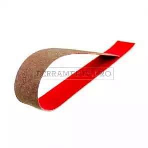 NASTRO APERTO VELCRATO 600x40mm al CORINDONE CARTA VETRTA ABRASIVA per FINITURA PULIZIA TUBOLARI CHIUSI