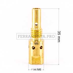 DIFFUSORE GAS per TORCIA SALDATURA MIG BZ 25
