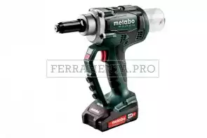 Metabo NP 18 LTX BL 5.0 Pistola per rivetti ciechi a batteria in MetaLoc