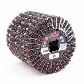 RULLO RUOTA LAMELLARE MISTA a SPIRALE per SATINATRICE SATINATURA LEVIGATURA