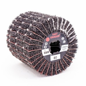 RULLO RUOTA LAMELLARE MISTA a SPIRALE per SATINATRICE SATINATURA LEVIGATURA