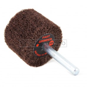 RUOTA LAMELLARE IN SCOTCH BRITE per SATINATURA CON GAMBO 6mm NON TESSUTO ABRASIVO