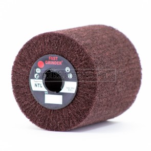 RULLO RUOTA ABRASIVA LAMELLARE IN NON TESSUTO per SATINATURA ROSVER 110x100mm