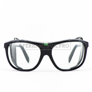 OCCHIALI PROTETTIVI da LAVORO LENTI INCOLORE in VETRO TEMPERATO TRASPARENTE ANTINFORTUNISTICA - SACIT SAFETY 317N