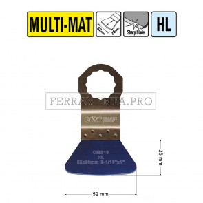 RASCHIETTO RIGIDO PULIZIA RESIDUI CMT 52mm per MULTIFUNZIONE FEIN FESTOOL OSCILLANTE