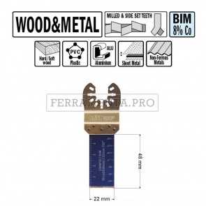 LAMA TAGLIO LEGNO METALLO 28mm per CMT 11 MULTIFUNZIONE OSCILLANTE UNIVERSALE 