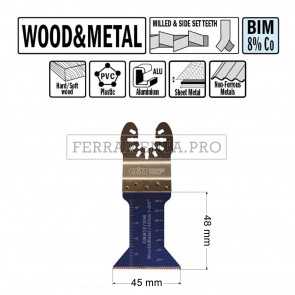 LAMA TAGLIO LEGNO METALLO 45mm per CMT 11 MULTIFUNZIONE OSCILLANTE UNIVERSALE