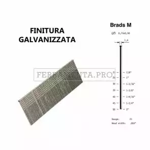 CONFEZIONE MICRO GROPPINI OMER BRADS M TESTA 1,4 mm GALVANIZZATI L.da 12 a 50mm