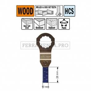 LAMA TAGLIO LEGNO PLASTICA 10 mm CMT per MULTIFUNZIONE OSCILLANTE FEIN FESTOOL 