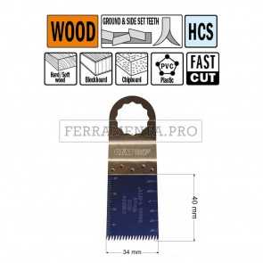 LAMA TAGLIO PRECISIONE LEGNO PLASTICA 34mm CMT per MULTIFUNZIONE OSCILLANTE FEIN FESTOOL