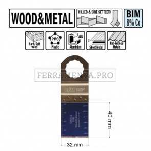LAMA TAGLIO LEGNO METALLO 32mm CMT per MULTIFUNZIONE OSCILLANTE FEIN FESTOOL