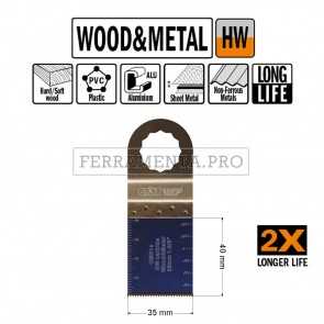 LAMA LONG LIFE TAGLIO LEGNO METALLO 35mm per MULTIFUNZIONE FEIN FESTOOL OSCILLANTE