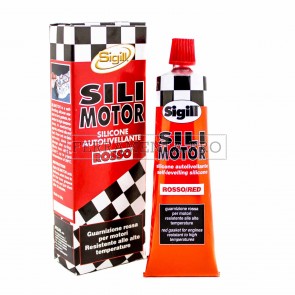 GUARNIZIONE LIQUIDA SILICONICA SILIMOTOR ROSSA ALTA TEMPERATURA PASTA MASTICE per MOTORI AUTO MOTO QUAD