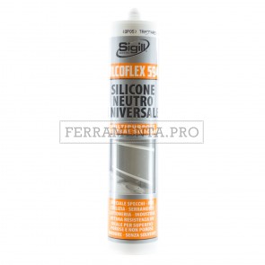 SILICONE NEUTRO TRASPARENTE Sigill Silcoflex 594 300ml per PVC SPECCHI METALLO