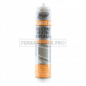 SILICONE NEUTRO TRASPARENTE Sigill Silcoflex 594 300ml per PVC SPECCHI METALLO
