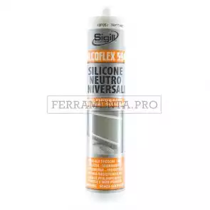 SILICONE NEUTRO TRASPARENTE Sigill Silcoflex 594 300ml per PVC SPECCHI METALLO