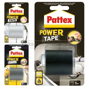 NASTRO ADESIVO PATTEX POWER TAPE 50mm 5m per RIPARAZIONI FISSAGGIO FAI DA TE PROFESSIONALE