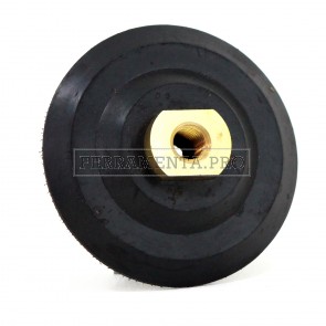 PLATORELLO VELCRATO PVD 125 per DISCHI DIAMANTATI DVD LUCIDATURA ad ACQUA MARMO