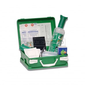 KIT LAVAOCCHI LAVAGGIO OCULARE di EMERGENZA in VALIGETTA CASSETTA PORTATILE
