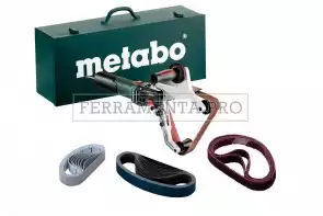 Metabo RBE 15-180 Set Levigatrice a nastro per tubi in Valigetta metallica